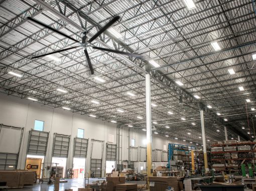 HVLS Fan Design for Distribution Centers: Solving High Ceiling Challenges