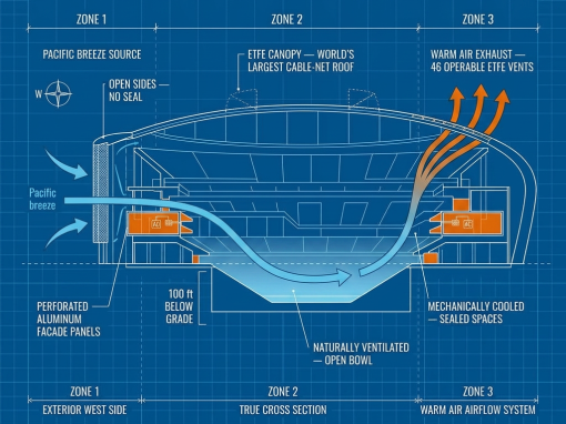 How Open-Air Stadiums Like SoFi Control Climate